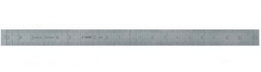 Rostfreier Stahlmassstab 0-Punkt mittig  150 mm 13x0,5mm